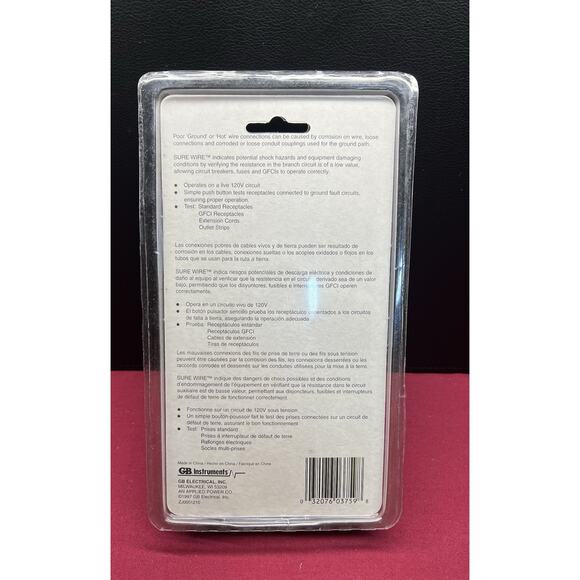 GB GRT-800 Electrical Sure Wire Branch Circuit Analyzer - Picture 2 of 3